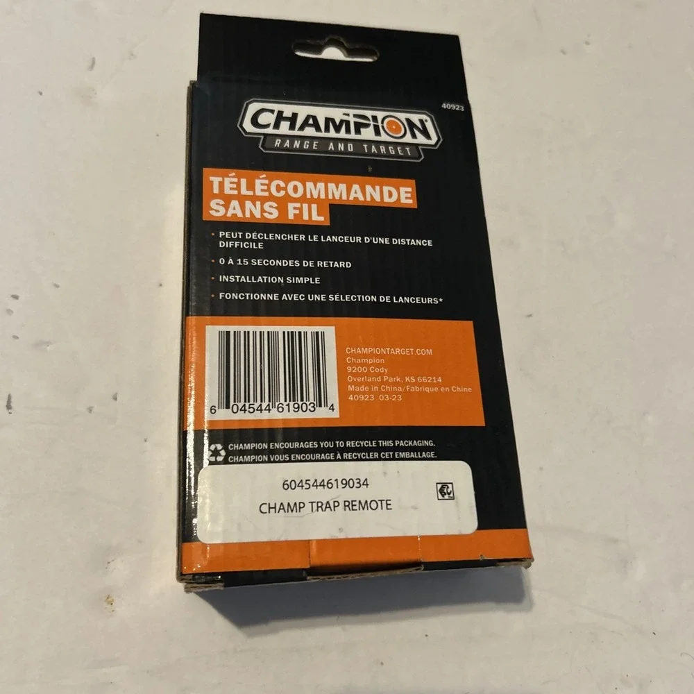 Champion 40923 WheelyBird Workhorse Wireless Remote Range & Target Easy Install